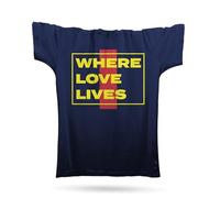 Robot Rave Where Love Lives T-Shirt/Navy XL/Navy
