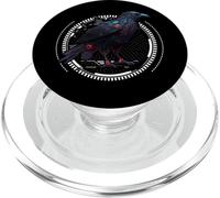 Robot Raven Outfit Spy Bird Apparel Futuristic Retro Raven PopSockets PopGrip for MagSafe