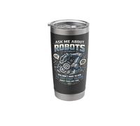 Robot Robotics Engineer Ask Me About Robots Actually, You Stainless Steel Insulated Tumbler