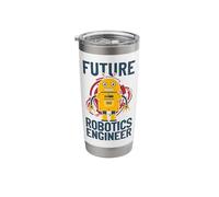 Robot Robotics Engineer Boy Girl Future Robotics Engineer Stainless Steel Insulated Tumbler
