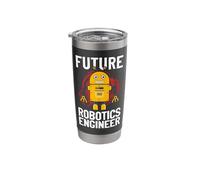 Robot Robotics Engineer Boy Girl Future Robotics Engineer Stainless Steel Insulated Tumbler