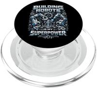 Robot Robotics Engineer Building Robots Is My Superpower PopSockets PopGrip for MagSafe