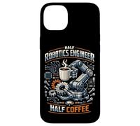 Robot Robotics Engineer Coffee Half Robotics Engineer Half Case for iPhone 14 Plus