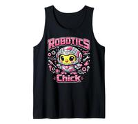 Robot Robotics Engineer Cool Chicken Female Girl Robotics Tank Top