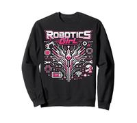 Robot Robotics Engineer Female Girl Robotics Girl Sweatshirt