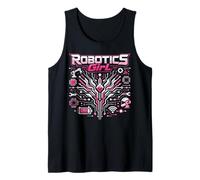 Robot Robotics Engineer Female Girl Robotics Girl Tank Top