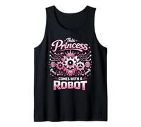 Robot Robotics Engineer Female Girl This Princess Comes with Tank Top