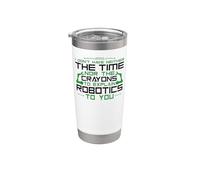 Robot Robotics Engineer I Don't Have Neither The Time Nor Stainless Steel Insulated Tumbler