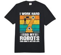 Robot Robotics Engineer I Work Hard So My Robots Can Have A Comfort Colors Adult Heavyweight T-Shirt