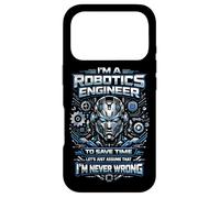 Robot Robotics Engineer I'm A Robotics Engineer To Save Time Case for iPhone 17 Pro