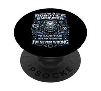 Robot Robotics Engineer I'm A Robotics Engineer To Save Time PopSockets Adhesive PopGrip