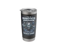 Robot Robotics Engineer I'm A Robotics Engineer to Save Time Stainless Steel Insulated Tumbler