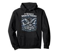 Robot Robotics Engineer It Should Work In Theory Pullover Hoodie