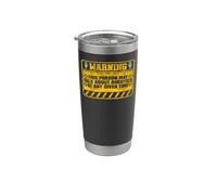 Robot Robotics Engineer Warning This Person May Talk About Stainless Steel Insulated Tumbler