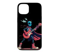 Robot Rock Hero with Guitar and Cape for Rock'n Roll Case for iPhone 13