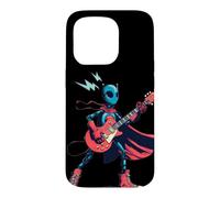 Robot Rock Hero with Guitar and Cape for Rock'n Roll Case for iPhone 15 Pro