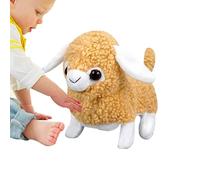 Robot Sheep Toy, Electric Sheep - Realistic Electric Interactive Simulation Animated Toy - Lamb Blush, Portable Sleeping Pet Friend for Easter, Birthday, Children's Day