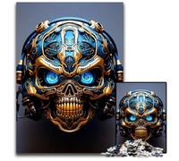 Robot Skull Jigsaw Puzzles for Adults 1000 Piece Puzzles for Adults Interactive Family Game Ideal Family Activity Game 1000 PCS(38x26cm)