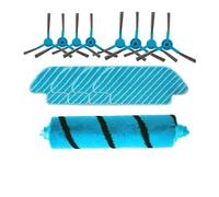 Robot Sweeper Spare Parts Kits. Compatible For Conga 4090 5090 6090 Robotic Vacuum, Main Roller Side Brush Hepa Filter Mop Cloth Replacement Parts For Cleaner Accessories (Color : As Shown 3)
