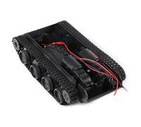 Robot Tank Chassis Smart Car Platform DIY Kit with 130 Motor 3V-7V for Wireless Video Recording Vehicle, Plastic Shock Absorbing Chassis for WiFi RC Car Projects