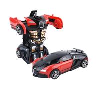 Robot Toy - Transform Car Figure, Action VehicleToy | 2-in-1 Pull Back Car, Deformation Auto Bot With ManualSwitch Design For Toddler Kids Boys Girls For Imaginative Indoor Vehicle Play Fun