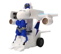 Robot Toys - Smart Interactive Transforming Airplane, Interactive Educational Plane | Transforming Robot For Boys Girls Birthday Kids Lights Sound Classroom Preschool Children