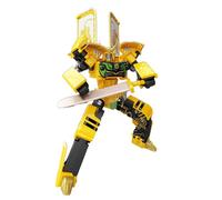Robot Transforming Ice Cream - Educational Building Blocks Toy Action Figure Set with Pressure Assembly Design STEM Learning Toy for Gift
