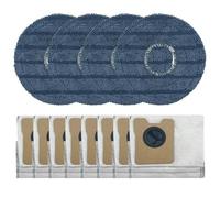 Robot Vacuum Accessories, 4 Mop Pads 8 Dust Bags for eufy for omni C20 Robot for hoover Cleaner Accessory Set for Enhanced Floor Cleaning System
