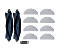 Robot Vacuum Accessories for Eufy G50 L60 for HYBRID SES, V-Shaped Main Brush with Removable Bearings, Washable Mop Pads & Cleaning Tool, Tangle-Free Pet Hair Care Kit(B)