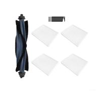 Robot Vacuum Accessories Kit for Eufy for g50 for l60 for hybrid - V-Shaped Main Brush HEPA Filters Cleaning Tool Replacement Parts Set(A)