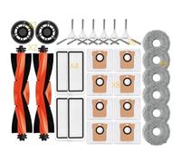Robot Vacuum Accessories Rubber Main Side Brushes Mop Cloths HEPA Filters Dust Bag Spare replacement part For Dreame L20 Ultra(28PCS b)