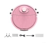 Robot Vacuum and Mop for COMBO, 3-in-1 Sweeping Mopping Vacuum Cleaner with Smart Navigation, Auto Spot Edge Modes, Anti-Drop Sensors for Pet Hair Hard Floor, Large Dustbin, Black(8088 Pink)