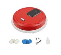 Robot Vacuum and Mop, Mopping with Humidifying Spray, | Rechargeable Cordless Floor Cleaner Home, ABS, 25x25x6.5cm, White