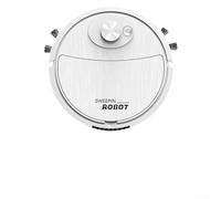 Robot Vacuum Cleaner, 1-Pack Smart Sweeper USB Rechargeable 3-in-1 Sweep Mop Suction Low Noise Slim 5.4cm for Home Floor Cleaning under Furniture(White)