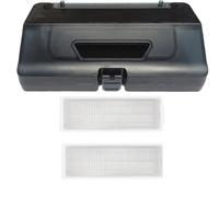 Robot Vacuum Cleaner 2-in-1 Water Tank Dust Box, Compatible for Xiaomi Mop/Mop Pro/Mop 2S S10 S12 T12 B106GL V2 SE STYJ02YM,1 Dust Box,2 Filter Robot Vacuumer Replacement Kit Accessories