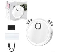 Robot Vacuum Cleaner 3-in-1 Sweeping Mopping Ultra-Slim 4.5cm Quiet 50Min Runtime Hard Floor Care(C)