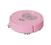 Robot Vacuum Cleaner, 3-in- Automatic Floor Sweeper and For Slim Mopping Robot, USB Rechargeable Cordless Sweep Machine for Pet Hair Removal, Quiet Cleaning Device for Under Sofa(Pink)