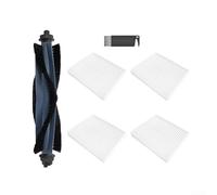 Robot Vacuum Cleaner Accessory Kits, with V-Shaped Main Brushes and High-Efficiency Filters for Eufy G50 for HYBRID and L60 for HYBRID Models(A)