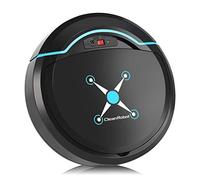 Robot Vacuum Cleaner, Household Sweeping Machine with Magic Wheel and Microcomputer Control, Smart Sensor Protection, Super Quiet, Long Service Life, Ideal for Wood/Marble/Nylon Floor(black)