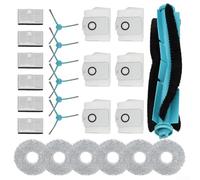 Robot Vacuum Cleaner Maintenance Kit, Main Side Brush Filter Dust Bag Mop Cloth Compatible with for Conga 9590 9990 10090 AI