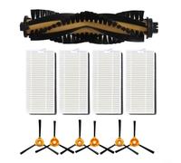 Robot Vacuum Cleaner Replacement Kit For Conga M50 / M50 For X-Treme Including Main Brush, Side Brushes, And Filters For Maintaining Suction And Cleanliness