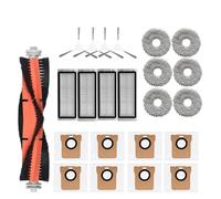 Robot Vacuum Cleaner Replacement Parts Accessories,Main Side Brush,Hepa Filter,Mop,Dust Bag,Compatible For Dreame Bot L20 Ultra / X20 Pro (Color : 23pcs)
