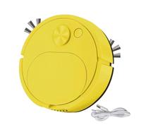 Robot Vacuum Cleaner - Robovac, Super Thin Robot Hooverr, Small Robotic Vacuum | Strong Suction Charging Robotic Vacuums, Cordless Floor Cleaner, Smart Vacuum Cleaner for Floor Carpet (Yellow)