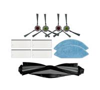 Robot Vacuum Cleaner Roller Brush Filter Mop Cloth Side Brushes ,Compatible for Ecovacs,Compatible for DEEBOT, OZMO U2/U2 Pro/DGN22,Replacement Parts