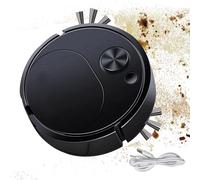 Robot Vacuum Cleaner - Silent Robotic Mop with Anti-Fall and Obstacle Avoidance | USB Charging for Hotel, Compact Floor Cleaner for Hard Floors and Carpets, Efficient Collection of