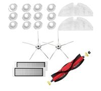 Robot Vacuum Cleaner Washable Filter,Brush,Mop ，Compatible For Roborock ，S6MaxV S50 S51 S55 S5Max S6Pure ，Compatible For Mijia ，1S ，Vacuum Cleaner Spare Parts(Pack4)