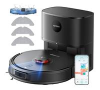 Robot Vacuum Cleaner with Mop, 10000Pa Self-Emptying Robot Vacuum and Mop, Laser Navigator with Smart Mapping Robot Hoover,180Min Runtime, Schedule, App Alexa Voice Control for Pet Hair/Carpet,Q10 Pro