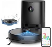 Robot Vacuum Cleaner with Mop,3500Pa Robotic Vacuum with 3.5L Self Emptying Station,Works with Alexa,Editable Map,Lidar Navigation,3 In 1,Robot Hoover for Pet Hair,Smart App Control(L6 Pro)