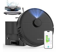 Robot Vacuum Cleaner with Mop,5000Pa Robotic Vacuum with Self-Emptying,90-Day Hands-Free Cleaning,3-in-1 LiDAR Navigation,No-Go Zone,Mapping,Self-Charging,Wi-Fi/App/Alexa,Hard Floors/Carpet