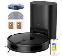 Robot Vacuum Cleaner with Mop, 6500 Pa Robot Vacuum with 2.5L Self Emptying Station, Wifi/App,Carpet Boost,Self-Charging, 24 No-go Zones, 3-in-1 Robot Vacuum Cleaner and Mop for Pet Hair Hard,Floor